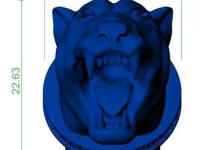 Pendant Panther 3D print model