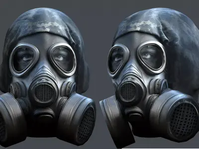 Helmet 3d model military combat Military scifi Low-poly 3D model Low-poly 3D model 7