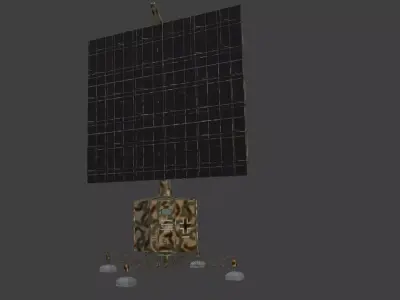 Freya german radar Wald camo 3D model