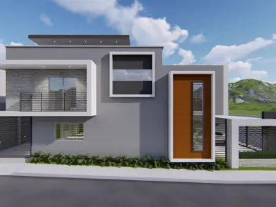 Minimalist House only Sketchup 2017 3D model