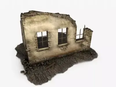 Building ruins 3D model