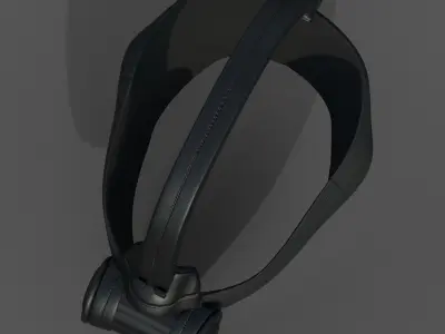 Gas mask respirator scifi futuristic 3d  Low-poly 3D model 30