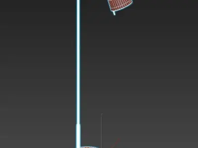 MITSU floor lamp with shade 3D model