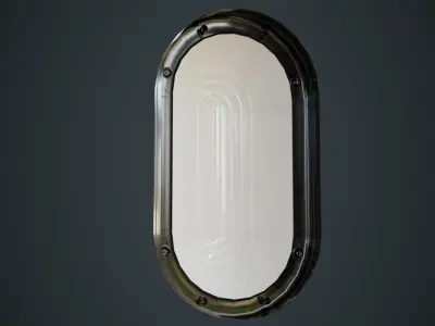 Bulkhead Light 1A Low-poly 3D model