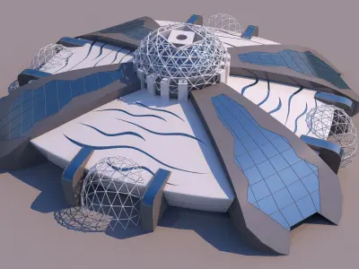 0097 - Organic Building 3D model