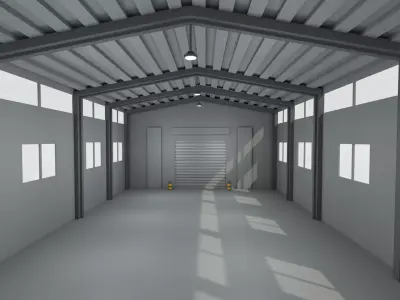 Warehouse 3D model 9