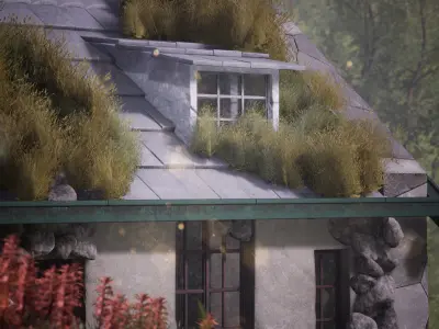 Stone Cottage 33 Assets Low-poly 3D model