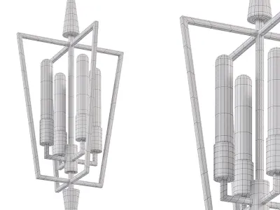Wings Lantern Pendant By Maxim Lighting 3D model