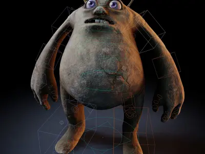 Rodolfo Creature Rigged PBR Low-poly 3D model