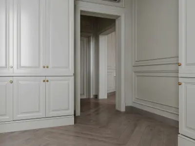 neoclassic-bedroom Low-poly 3D model