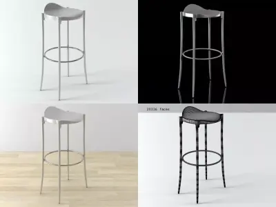 Janet Stool 3D model