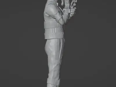 SCI-FI MALE FICTIONAL FUTURISTIC CHARACTER 3D print model