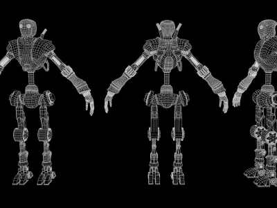 Steampunk mech Low-poly 3D model buy