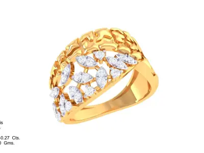  Women Ring MTL 3dm STL OBJ FBX Details 3D print model 97