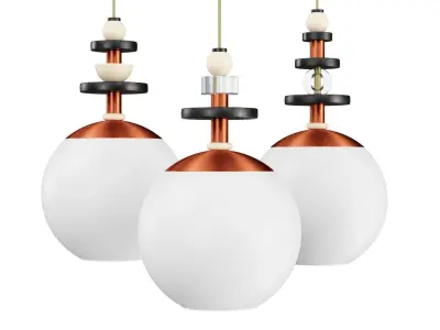 Maru Pendant Light Collection 3D model