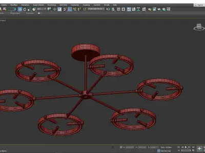 Flexus Pendant by Baroncelli Low-poly 3D model