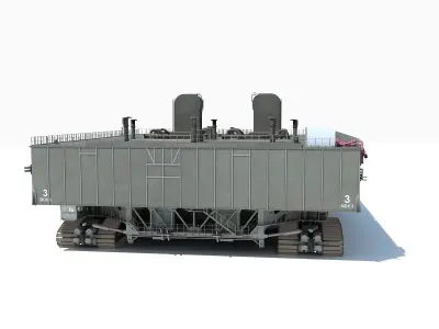 NASA Crawler with Mobile Launch Platform 3D model