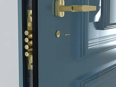 Door and Lock  3D model