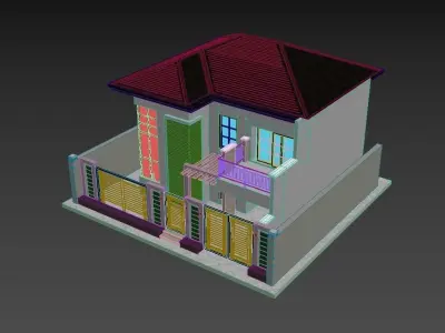Residential villa 3D model