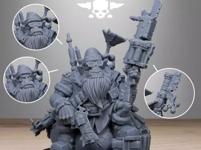 Orkaz Santa Chaos 3D print model