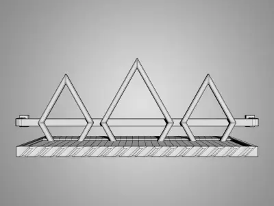 Sci-fi Wall Sconce 3D model