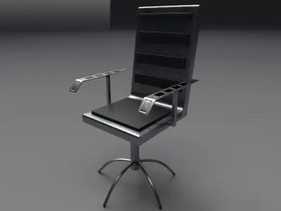 Sci Fi Office Chair Low-poly 3D model