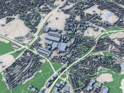 Bochum City Germany 3D model