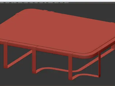CHARISMA cofe table Low-poly 3D model