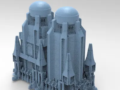 Fantasy Gondor Structure 2 designs 3D model