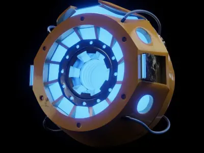 Futuristic Industrial Orb Drone  3D model