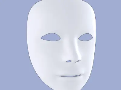 Harlequin Mask 3D model