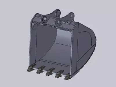 Bucket Hitachi ZX330 Free 3D model