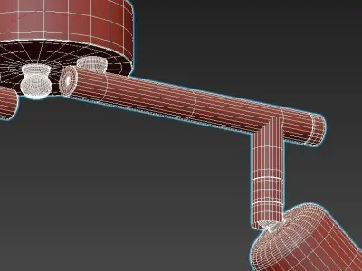 Vitaluce8 ceiling light with two lights 3D model