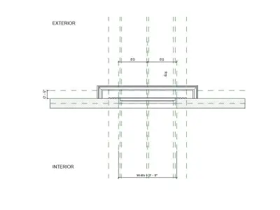 Exterior residential window 3D model
