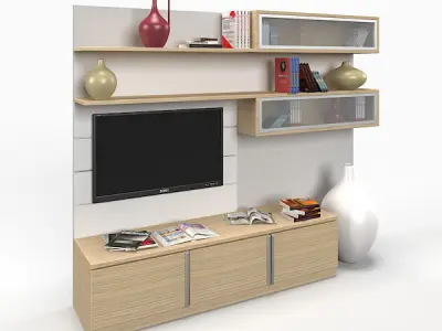 Tv Unit Free 3D model