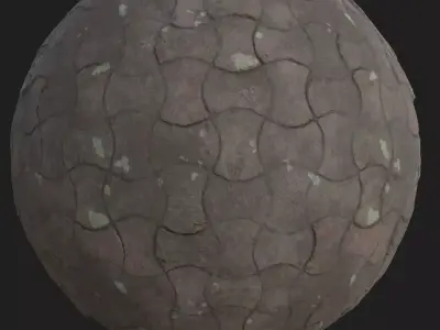 Sidewalk stone ball Texture