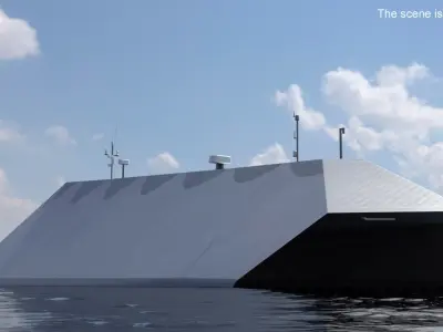  Radar-Evasive Military Ship Gray 