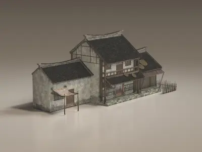 Asian Ancient Architecture Chinese  3D model