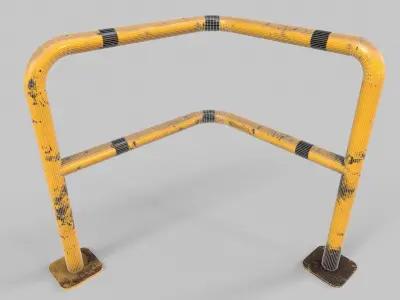 Barrier V2 - 001 Low-poly 3D model