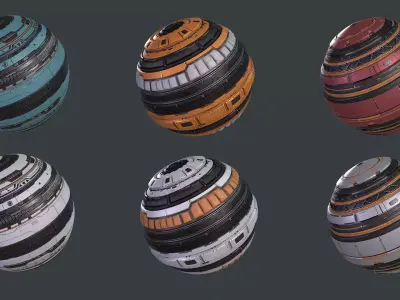 Scifi Trim Sheet Panels Texture Packs PBR Texture