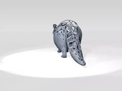 Raccoon Dust Voronoi 3D model