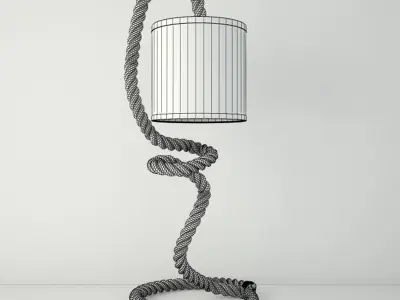 Nautical Rope Table Lamps 4 3D model