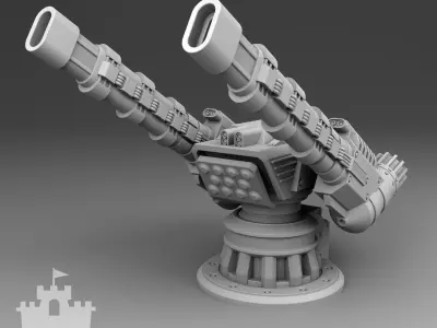 The martian cannon weapon  3D print model