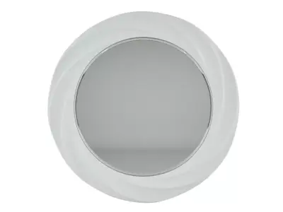 LUSTRO w okragtej biatej ramie 3D model