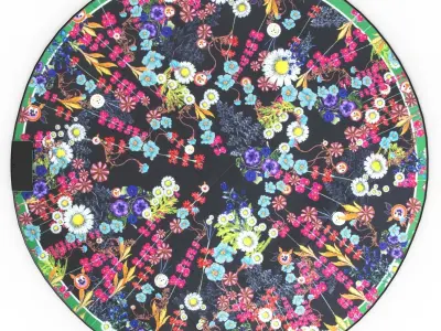 Love Rug Low-poly 3D model