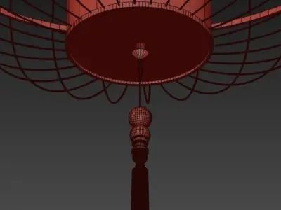 China retro pendant lights 3D model purchase