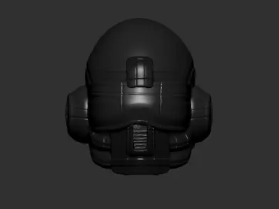 helmet high poly sculpt 3d printable  3D model 161