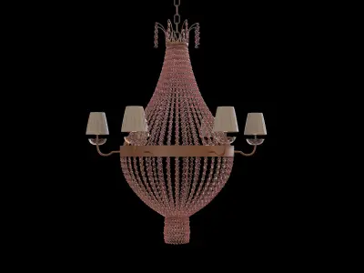 Semi-Precious Stone Chandelier 3D model