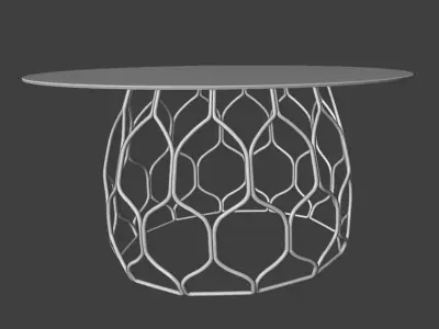 Circuit Dining Table Low-poly 3D model