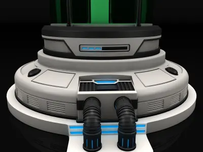 Sci Fi Liquid Container 3D model